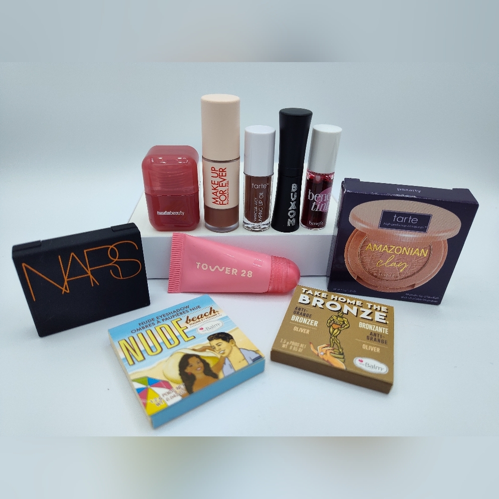 MINI BUT MIGHTY NARS Laguna, Tarte Amazonian, Tower28, Huda, Buxom,  Benefit Lot